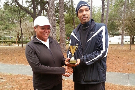William Byrd presenting an award