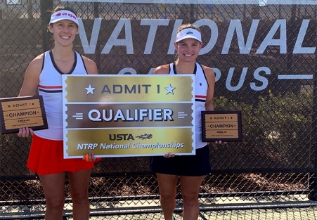 Women's 4.0 Doubles Champions: Jamie Hamilton, Angie Jones