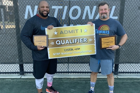 Men's 3.5 Doubles Champions: Eddie White, Juan Lebron