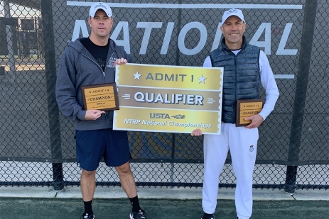 Men's 4.5 Doubles Champions: Brian Ahmes, Mitch Stoller