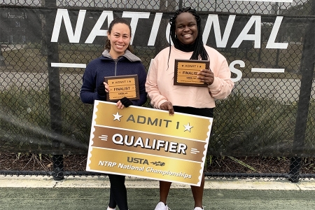 Women's 3.5 Doubles Finalists: Gabriela Rodriguez, Samie Lesperance