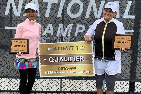 Women's 3.5 Doubles Champions: Maria Ricco, Jeanette Thevening