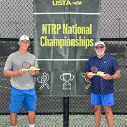 April 19, 2026 – Gus Deribeaux and Scott Lehman won the 55+ 3.5 Men's Doubles NTRP National Championship at the USTA National Campus in Orlando, Florida.