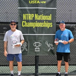 April 19, 2026 – Robert Vilece and Randolph Wisor came in second place in the 55+ 4.0 Men's Doubles NTRP National Championship at the USTA National Campus in Orlando, Florida.