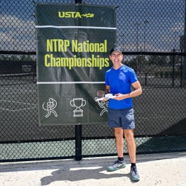 April 12, 2026 –  Skip Sorenson came in second place in the 55+ 3.0 Men's Singles NTRP National Championship at the USTA National Campus in Orlando, Florida.