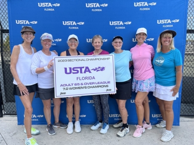 Adult 65 & Over 7.0 Women Champions: Duval County