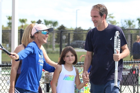 Family Tennis Fun on the Court