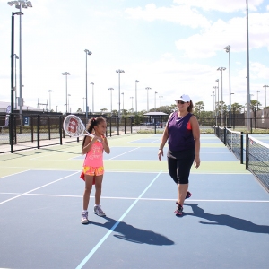 Family Tennis Fun on the Court