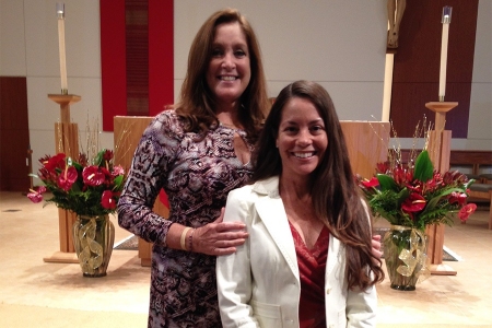 Miriam with mentor Linda Fiorentino