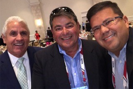 Pedro with his mentors
