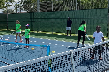 Group on the court