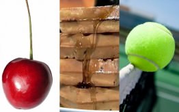 cherries waffles tennis