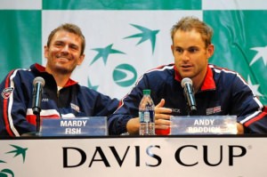 Mardy Fish and Andy Roddick during their Davis Cup days