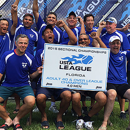 Hombres de Miami Ganan Título Estatal de Tenis en El Campeonato de Ligas de USTA Florida de 40 Años y Mayores, y Avanzan al Campeonato Nacional de Ligas de USTA