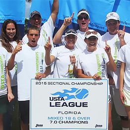 Gainesville, Ocala, Sarasota Win at USTA Florida Mixed 18 & Over League Tennis Sectionals