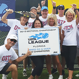 Pinellas, Volusia/Flagler Counties Win at USTA Florida Mixed 55 & Over Sectionals Tennis