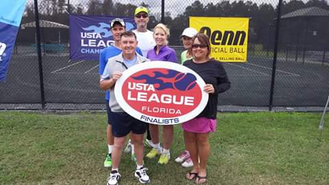 Mixed 55s 8.0 Sectional Finalists from left, Terry Thrash, Art Adkins, Shane Russell, Debbie Wroten, Jeanie Ephron and Diana Waters. Not pictured, Doris Davis.