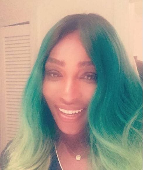 Serena posting to Instagram on Wednesday