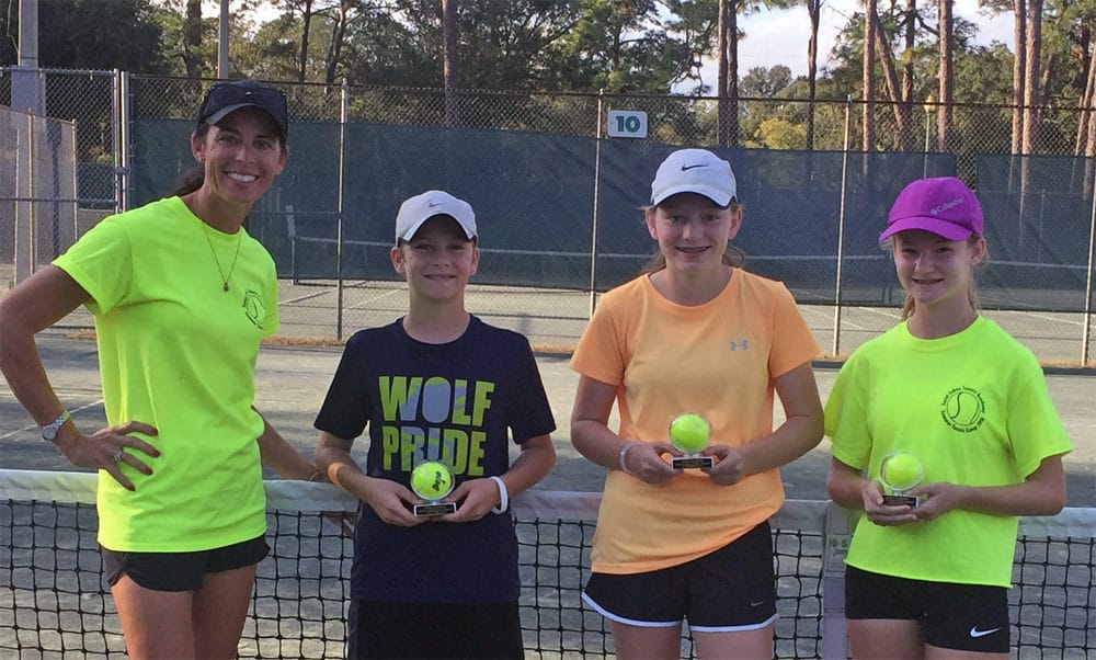 The 18-Intermediate division winners from St. Johns Tennis Academy
