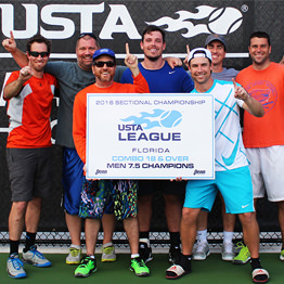 6 Different Winners at USTA Florida Combo 5.5/7.5/9.5 League Tennis Sectionals