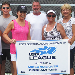 Pinellas, Volusia Counties Win 1st 2017 Titles at USTA Florida League Tennis Sectionals