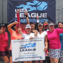 Hillsborough County Dominant at USTA Florida 18 & Over League Sectionals Tennis