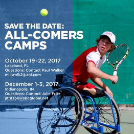 Florida, Indiana to Host USTA Wheelchair Tennis All-Comers Camps