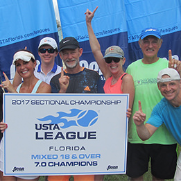 Duval, Pinellas Counties Win at USTA Florida Mixed 18 & Over 7.0/9.0 League Tennis Sectionals