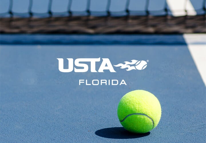 USTA Florida logo with a net and tennis ball