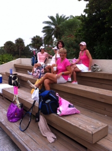 2013 Pretty in Pink players relaxing