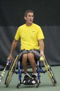 Rising wheelchair tennis star Stu Contant.